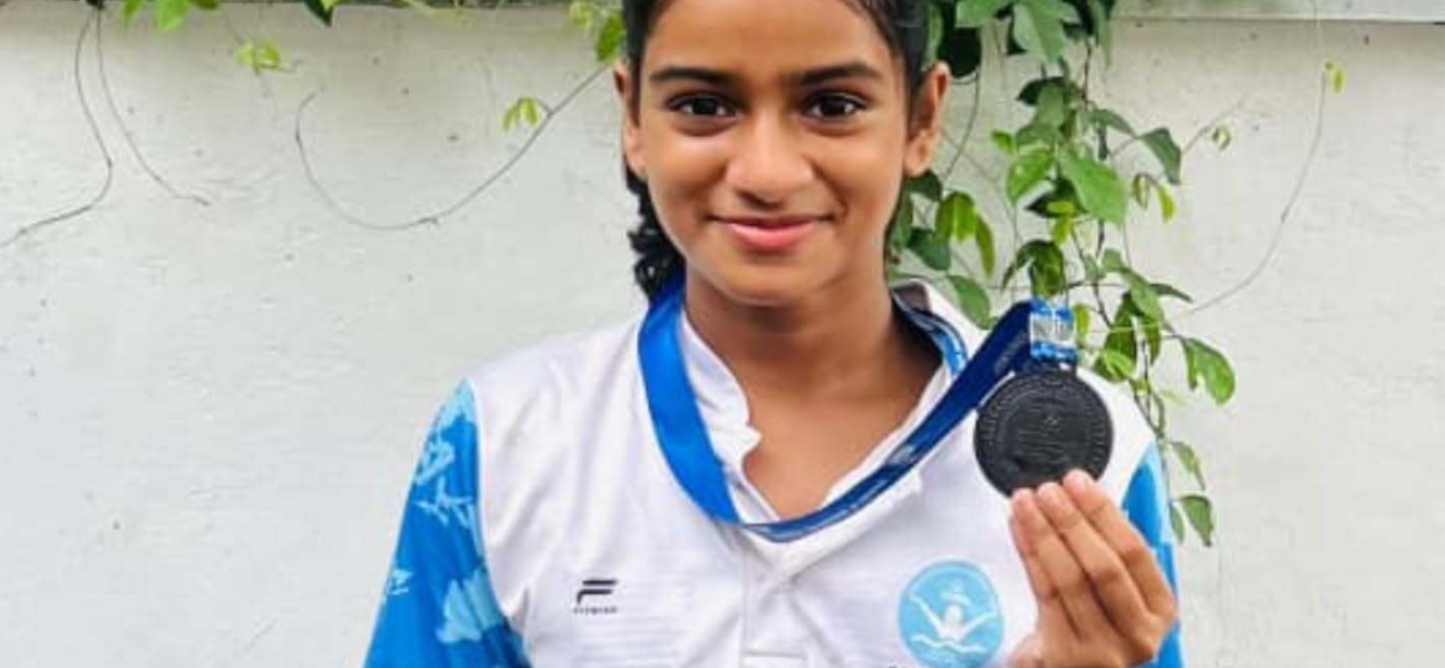 Anushka Wins at State Aquatic Championship